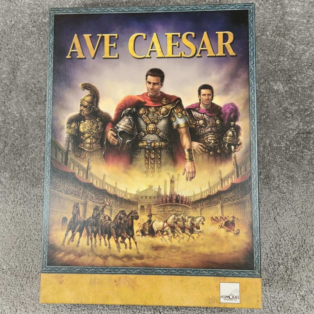Asmodee Ave Caesar Board Game Multi Roman Chariot Racing Strategy